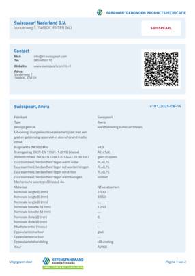 Bestektekst - Swisspearl Avera