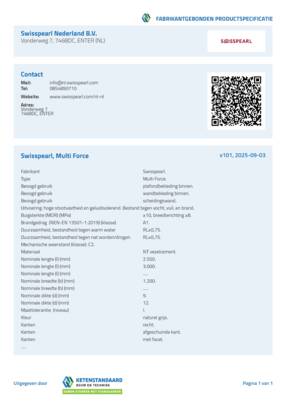 Bestektekst - Swisspearl Multiforce